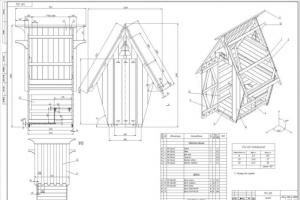Как построить деревянный туалет для дачи своими руками: чертежи